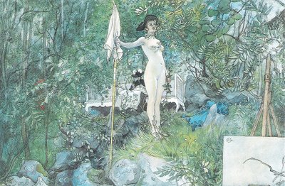Outdoor Studio by Carl Larsson